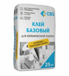 Клей для плитки CBS «Базовый» -  cbs66.ru - Екатеринбург